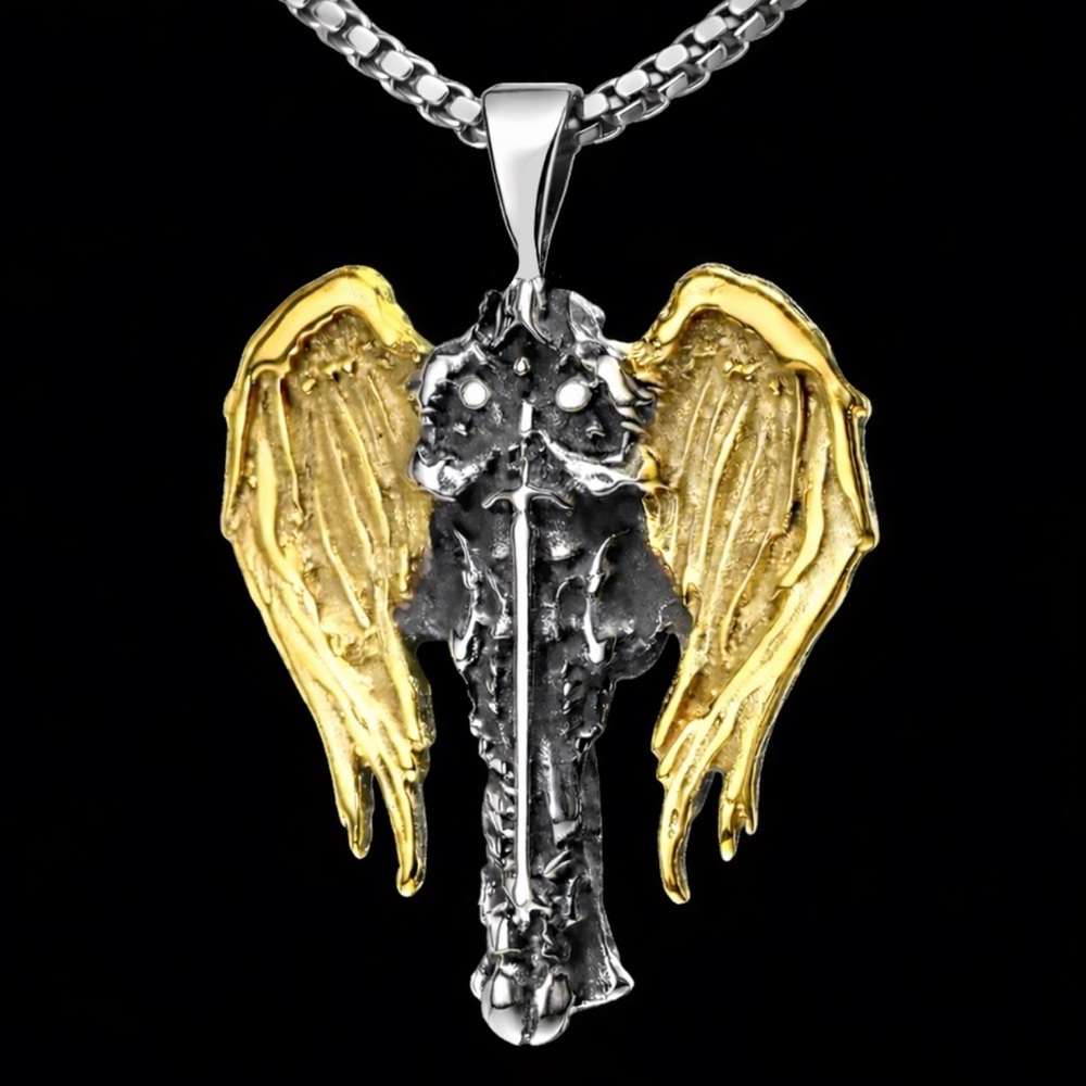 Archangel Michael Celtic Cross Saint Religious Catholic Protection Medal Pendant - Picture 1 of 15